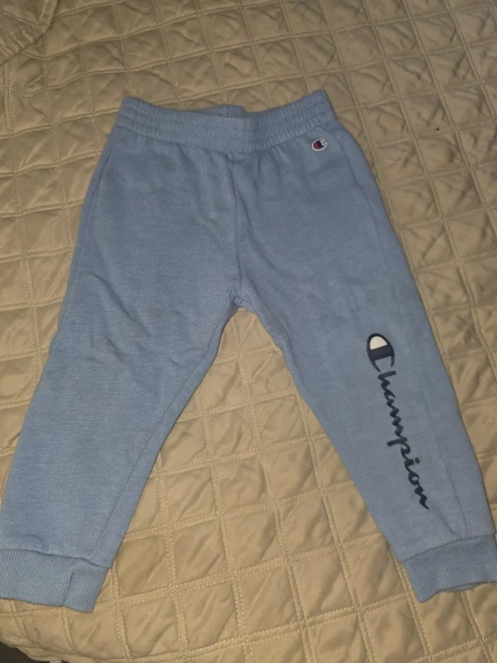 Champion Baby Toddler 2-Piece Fleece Jogger Set Light Blue 24M